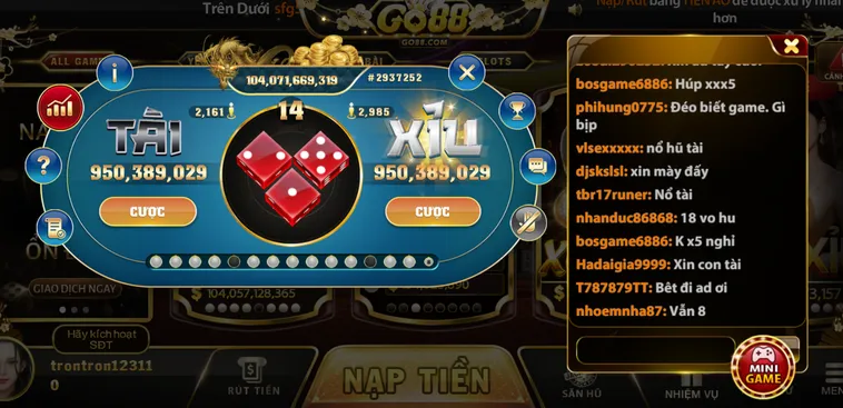 Tài Xỉu Nhà Cái GO88 Sân Chơi May Mắn Chinh Phục Những Con Số Kỳ Diệu